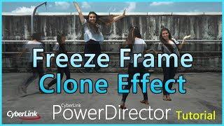 Create a Freeze Frame Clone effect using PowerDirector&PhotoDirector mobile apps