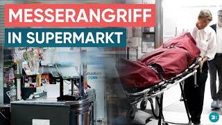 Messerangriff auf Polizei in Münchner Supermarkt: Angreiferin stirbt am Tatort