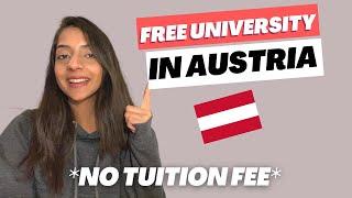 FREE UNIVERSITY IN AUSTRIA | NO TUITION FEE