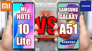 Mi Note 10 Lite vs Samsung Galaxy A51