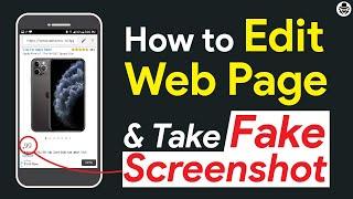 How To Edit WebPage Content In Mobile | Edit Website For Fake Screenshot