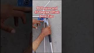 90° and 45 Degree Offset Bend Tips  #offset #tips #shorts