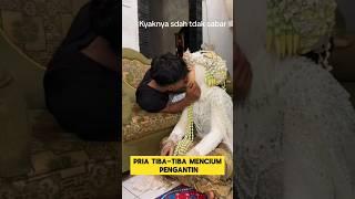 momen lucu ketika mua baper saat pengantin ciuman ‼️‼️#ngakak #lucu #ketawa #pengantinviral #mua