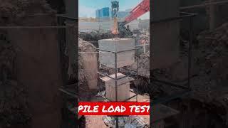 Pile Load Testing: On-Site Demonstration Using Heavy Stone Drop | #viral #shorts