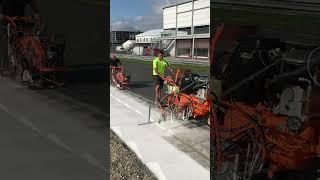 Track preparation for the Dutch Grand Prix at Zandvoort