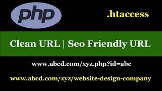 Clean url | Seo friendly url | using Php and .htaccess | Hindi