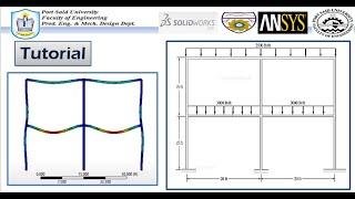 ANSYS Mechanical Tutorial –The frame  I - section - Determine the deformation and bending stress.