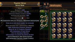 POE: 1 Minute Guide to Crafting a 200 Divine Phys Bow (◆◆expensive)