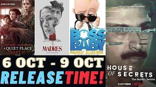 Upcoming Movies & Web Series Oct 6  - 9 Oct | House of Secrets | The Boss Baby | A Quiet Place 2 |FT