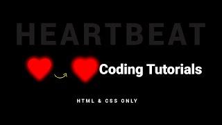 Heartbeat Effect on Hover | Css Heartbeat Effect | HTML & CSS