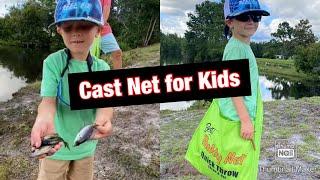 How To Throw A Cast Net For Kids | Bett’s Buddy Cast Net | Wild Voys