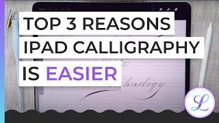 Top 3 Reasons Why it's Easier to Learn Calligraphy on an iPad (compared to paper)