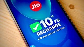 Jio Rs.10 Recharge Plan 2025 | Airtel, Vi, BSNL & Jio New Cheap Recharge Plans 2025 are here