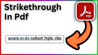 Strikethrough In Pdf - Full Guide