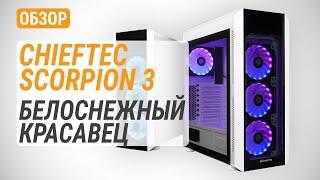 Обзор корпуса CHIEFTEC Scorpion 3 White Edition (GL-03W-OP): Белоснежный красавец