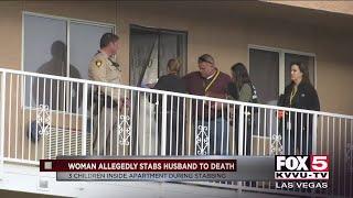 Woman allegedly stabs, kills husband, Las Vegas police say