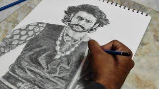 Bahubali Drawing | Drawing Bahubali Realistic Sketch | Best Drawing Reels | RK Art And Creations