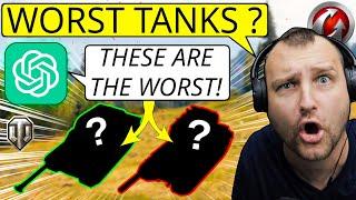 Avoid These! ChatGPT Reveals THE WORST Tier IX & X Tanks! | World of Tanks