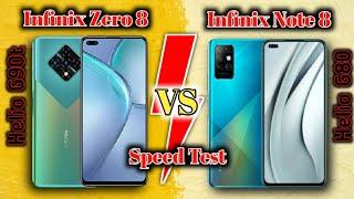 Infinix Zero 8 vs Infinix Note 8 | Speed Test | Full Comparison | Gaming Test | Multi World