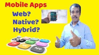 Mobile Apps - Web vs. Native vs. Hybrid | types of mobile apps | testingshala