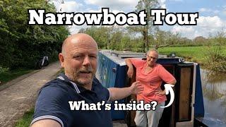 Narrowboat TOUR. Have a look around our floating home.