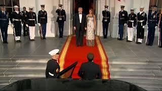 Trumps welcome French President Macron and Wife to State Dinner