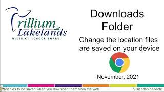 Change Your Downloads Location in Chrome