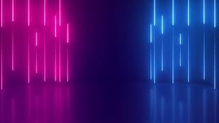 No Copyright Vertical Glowing Neon Lights Stage Loop Animated Background - Motion Made