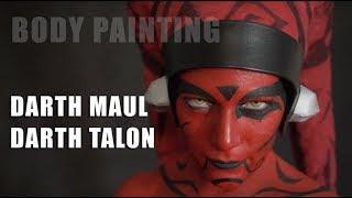 Darth Maul and Darth Talon BodyPaint Photoshoot