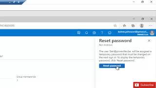 How to reset users password in Azure Active Directory | Password reset in Azure AD
