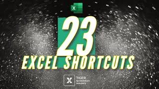 SAVE TIME IN EXCEL With These 23 Excel Keyboard Shortcuts (WINDOWS PC)