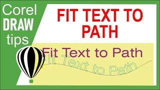 Fitting text to path in CorelDraw