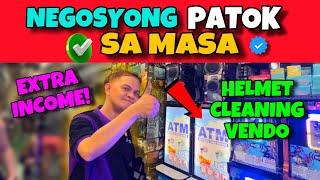 EXTRA INCOME BA HANAP MO? | VENDO MACHINE BUSINESS | HELMET VENDO CLEANER | PISO WIFI VENDO