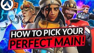 Choosing Your PERFECT MAIN HERO in Overwatch 2 - DPS / TANK / SUPPORT Tips - Guide
