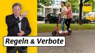 Darf ich zu zweit E-Scooter fahren? | ADAC | Recht? Logisch!