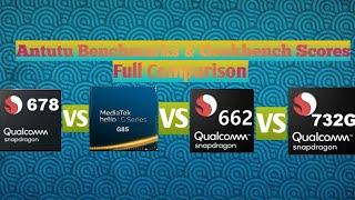 Snapdragon 678 Vs Mediatek Helio G85 Vs Snapdragon 662 Vs Snapdragon 732G ! Full Comparison !