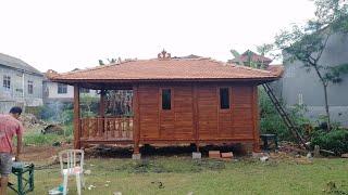 HARGA RUMAH KEBUN 3M X 6M KAYU JATI MURAH