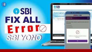 SBI Customer is already enabled for Internet Banking Error Fix | Recover YONO Username And Password