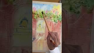 Painting beautiful Filoli  gardens  #watercolor #painting #meditation #art