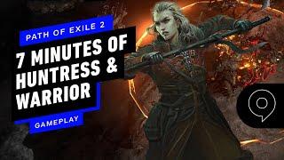 Path of Exile 2 - 7 Minutes of Warrior & Huntress Gameplay | gamescom 2023