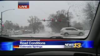 WATCH: Weather/road conditions in Colorado Springs
