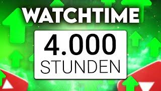 So bekommst du SCHNELL 4000 Stunden Watchtime auf YouTube
