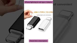 Apple iPhone Lightning to USB Type C Adaptor #shorts