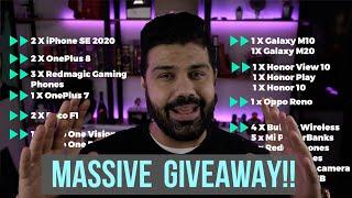 Massive Giveaway : 2 Apple iPhone SE, 2 OnePlus 8 + 20 Smartphones + Accessories