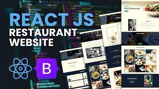 React JS Restaurant Website Project | Responsive Bootstrap 5 Design