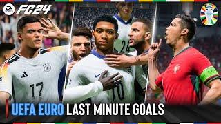 EA SPORTS FC 24 | UEFA Euro Last Minute Goals