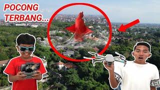 PENAMPAKAN POCONG TERBANG TERTANGKAP SAAT MAIN DRONE?! | Mikael Family