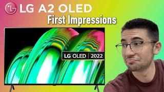 LG A2 OLED 55” 4K Smart TV | Quick First Impressions ️