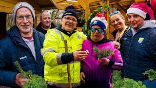 BESUCH AUF DEM VEREINSGELÄNDE: Weihnachtsmarkt-Deko und Torbens Überraschung! 