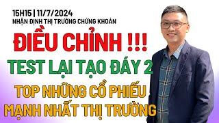 Chứng khoán hôm nay | Nhận định thị trường: ĐIỀU CHỈNH TẠO ĐÁY 2, TOP CỔ PHIẾU CỰC MẠNH SẮP NỔ